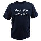 T-Shirt Homme Imprimé How You Doin Ajusté