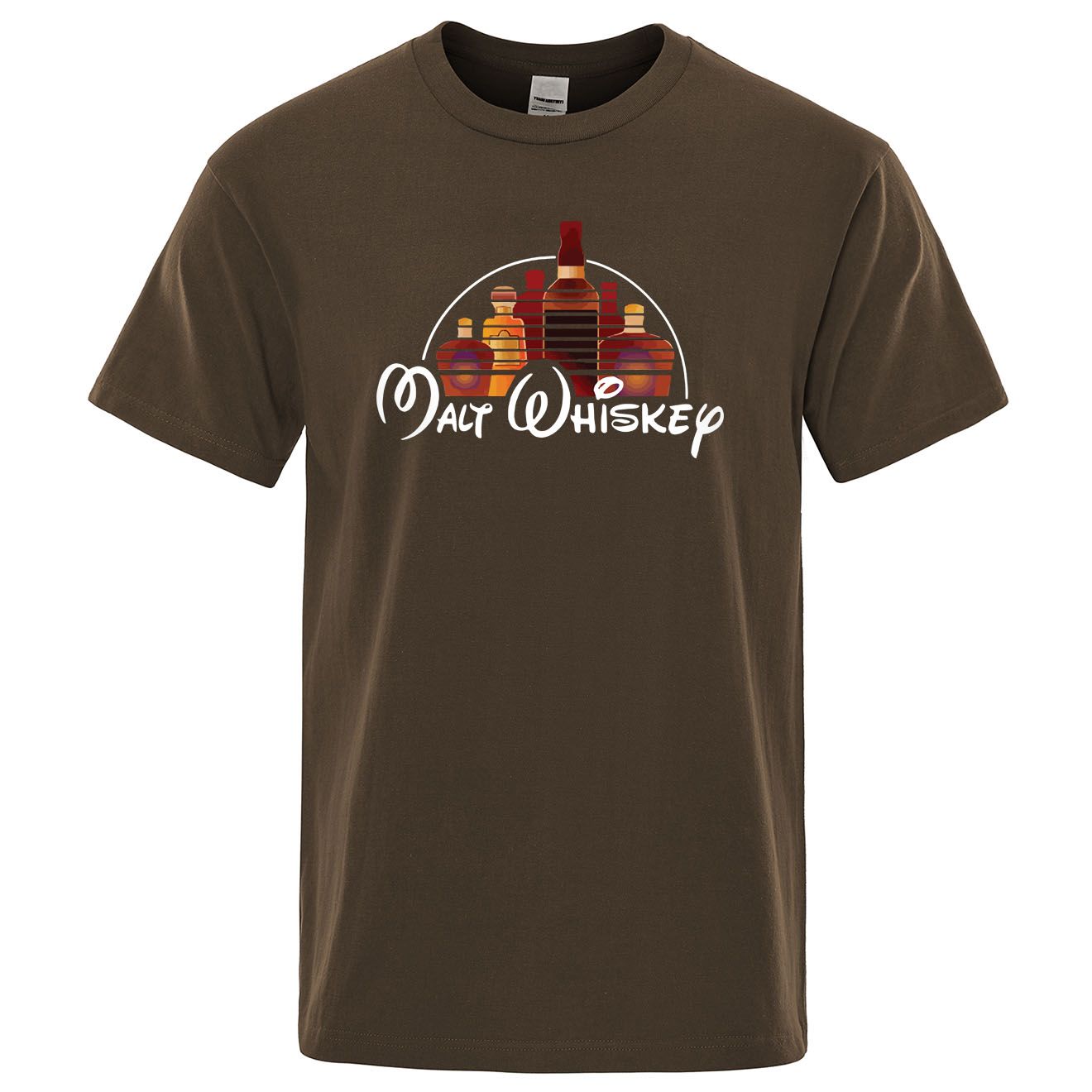 T-Shirt Homme Malt Whiskey Manches Courtes Ample