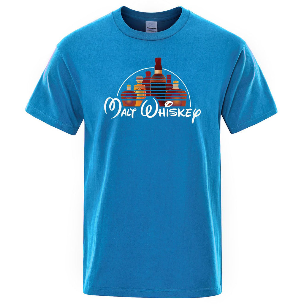 T-Shirt Homme Malt Whiskey Manches Courtes Ample