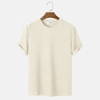 T-Shirt Homme Uni À Col Henley Ajusté