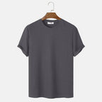 T-Shirt Homme Uni À Col Henley Ajusté