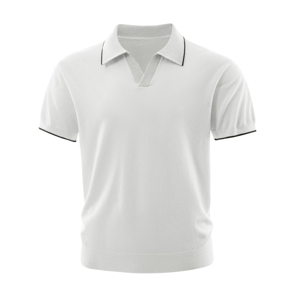 T-Shirt Respirant Col V Style Japonais Homme