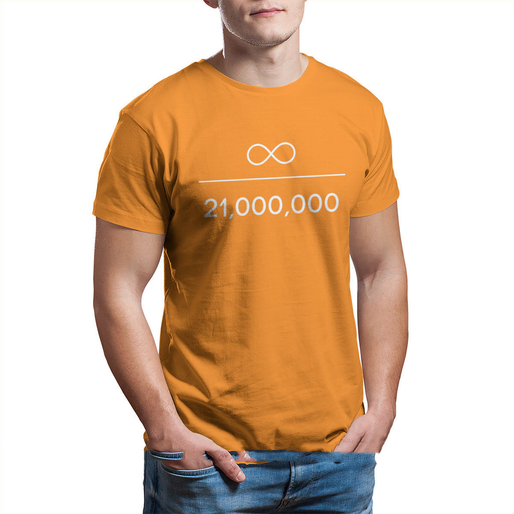 T-shirt Bitcoin Infinity divisé par des millions pour homme