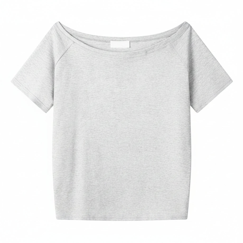 Top Femme Asymétrique Ample À Épaule Dénudée