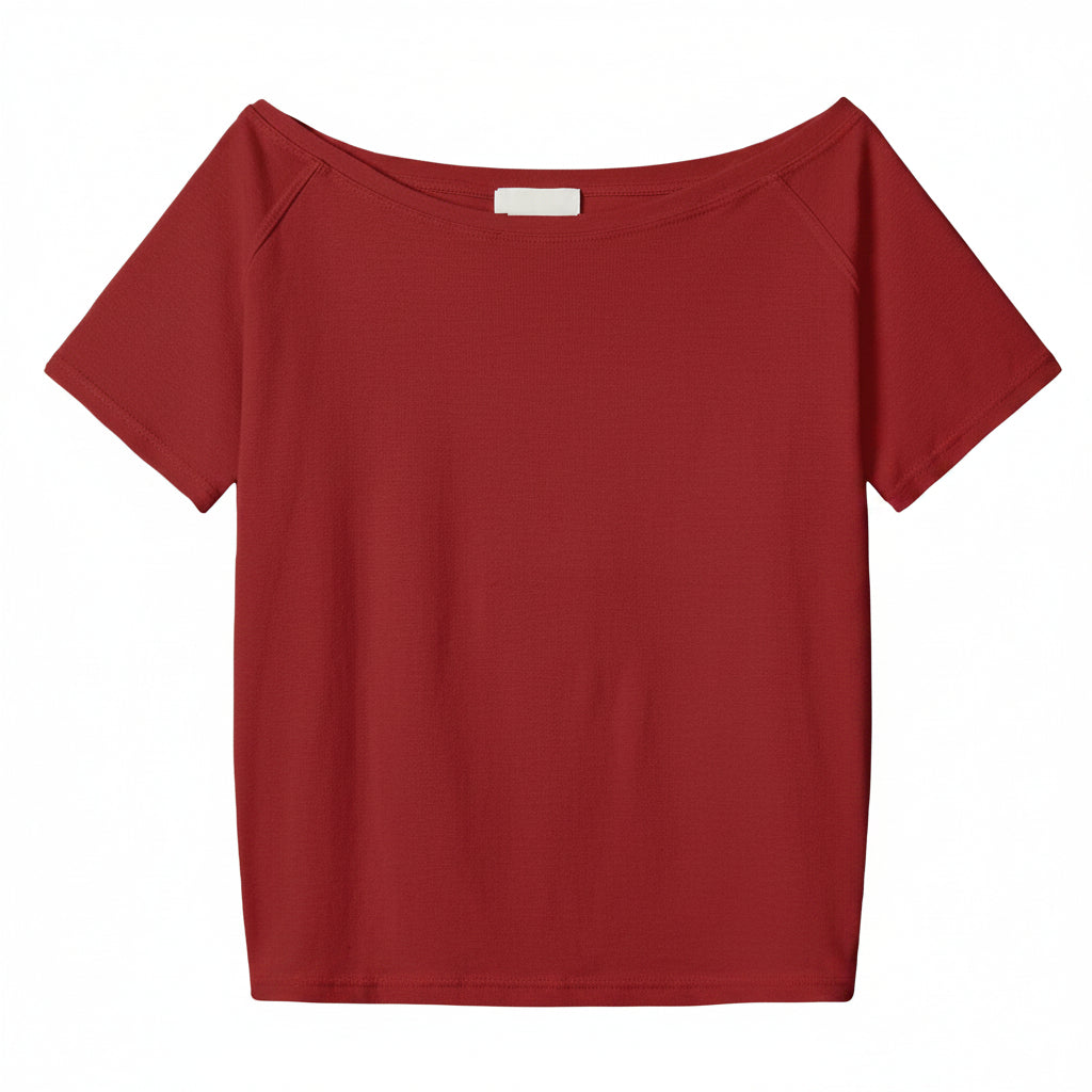 Top Femme Asymétrique Ample À Épaule Dénudée