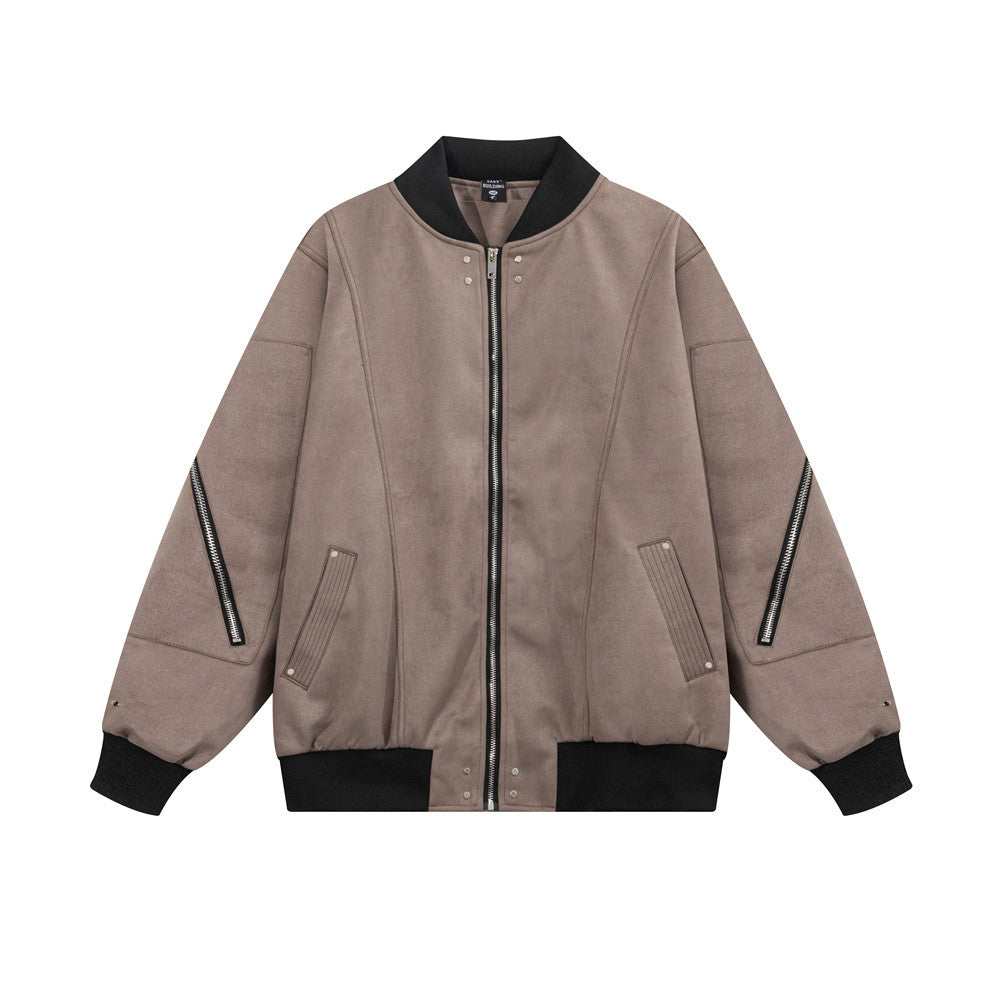 Veste Baseball Épaisse Décontractée Pour Homme
