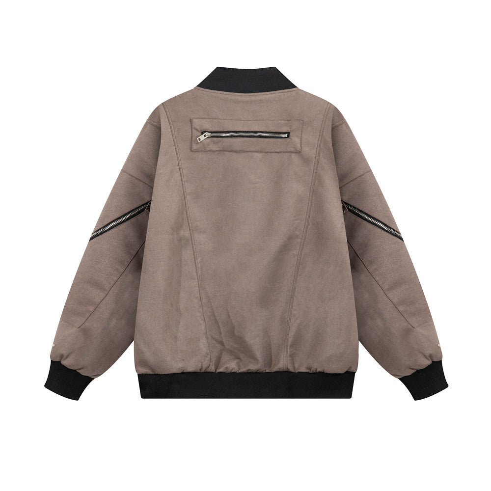 Veste Baseball Épaisse Décontractée Pour Homme