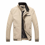 Veste Décontractée Homme En Coton Lavé Mi-Saison