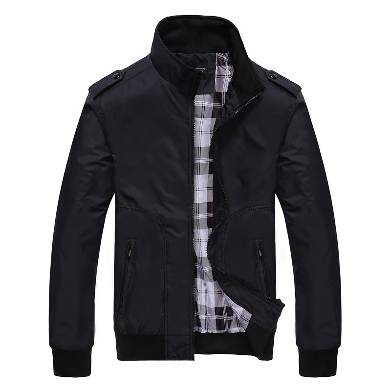 Veste Mode Homme Automne À Col Montant