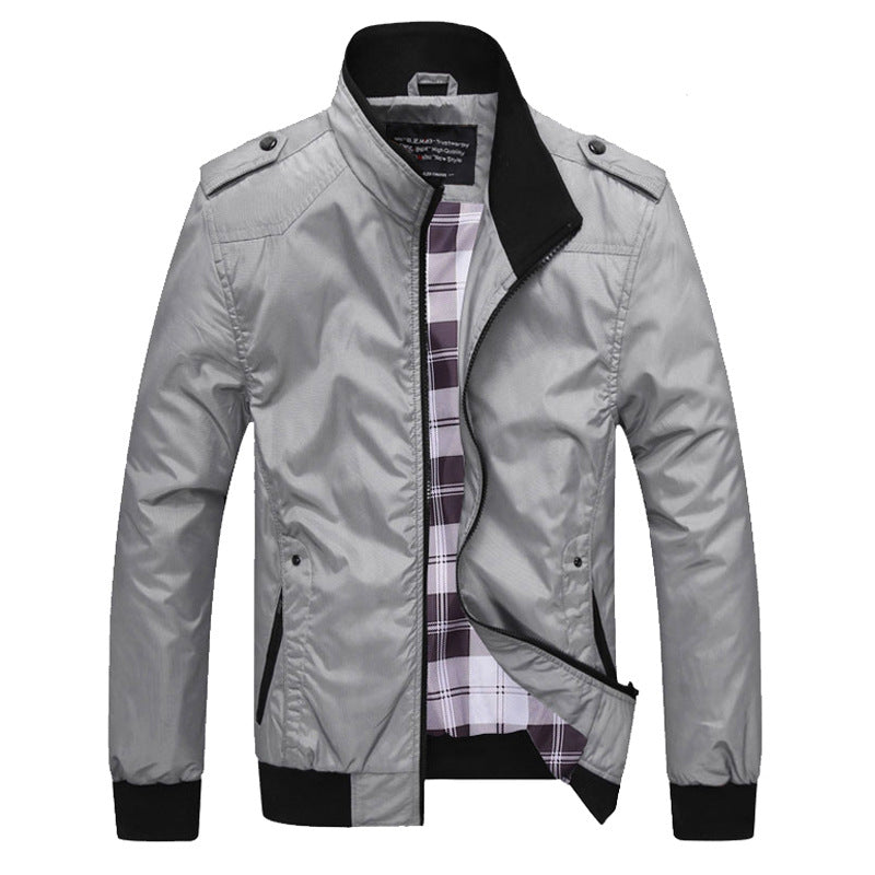 Veste Mode Homme Automne À Col Montant