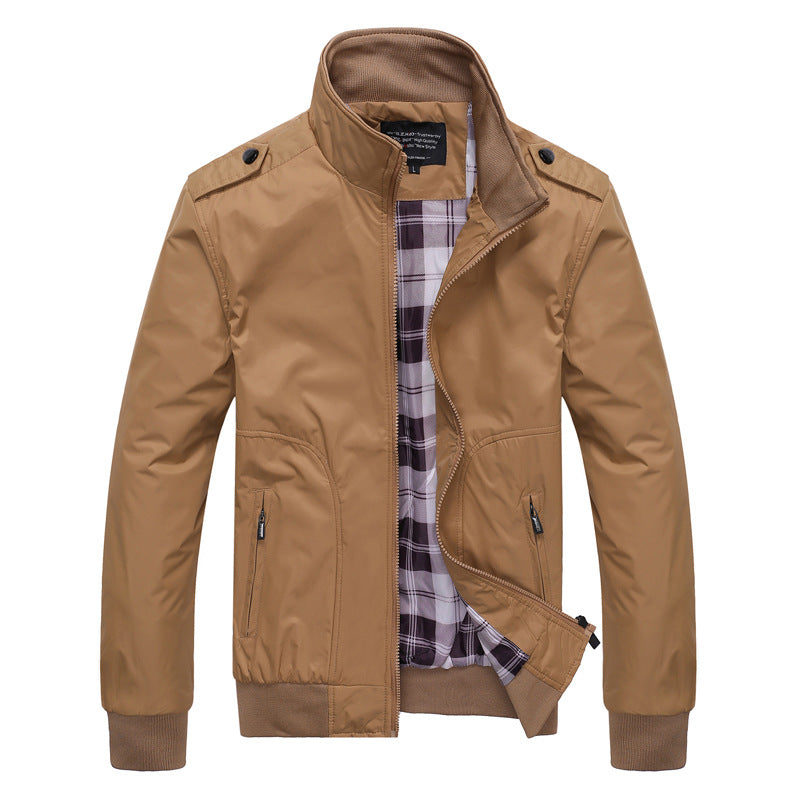 Veste Mode Homme Automne À Col Montant