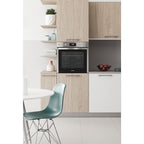 Four électrique encastré Indesit: couleur inox, autonettoyant   IFWS 5844 JH IX : Gros électroménager