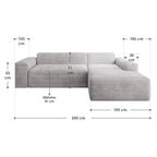 Canapé d'angle Vals 2025 – Confort moderne et style chaleureux