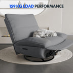 Fauteuil inclinable FLEXISPOT XC6, canapé pivotant à bascule, fauteuil TV avec dossier réglable, fauteuil inclinable pour chambre, salon et home cinéma (beige)