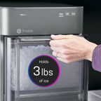 Machine à glaçons GE Profile Opal 2.0 (2025) – Format pépites, trémie de 2,8 litres (0,75 gallon). Acier inoxydable.