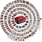 Outil multifonction sans fil Einhell Power X Change GE-HC 18 Li T Solo - 200 W, 18 V, taille-haie et scie électrique 2 en 1, lame Oregon, chargeur et batterie non inclus