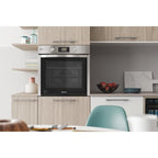 Four électrique encastré Indesit: couleur inox, autonettoyant   IFWS 5844 JH IX : Gros électroménager