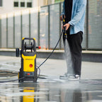 Nettoyeur haute pression Stanley SXPW24BX | Haute pression | Pour automobiles et surfaces extérieures | Avec nettoyeur de surface et brosse fixe | Pression maximale 170 bars | Débit maximal 500 l/h | Consommation