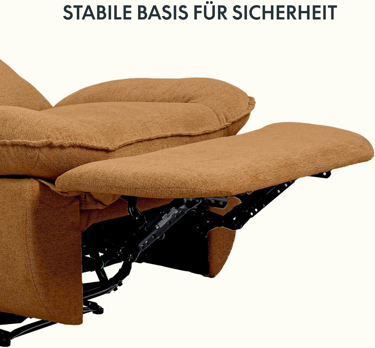 Fauteuil inclinable FLEXISPOT XC6, canapé pivotant à bascule, fauteuil TV avec dossier réglable, fauteuil inclinable pour chambre, salon et home cinéma (beige)