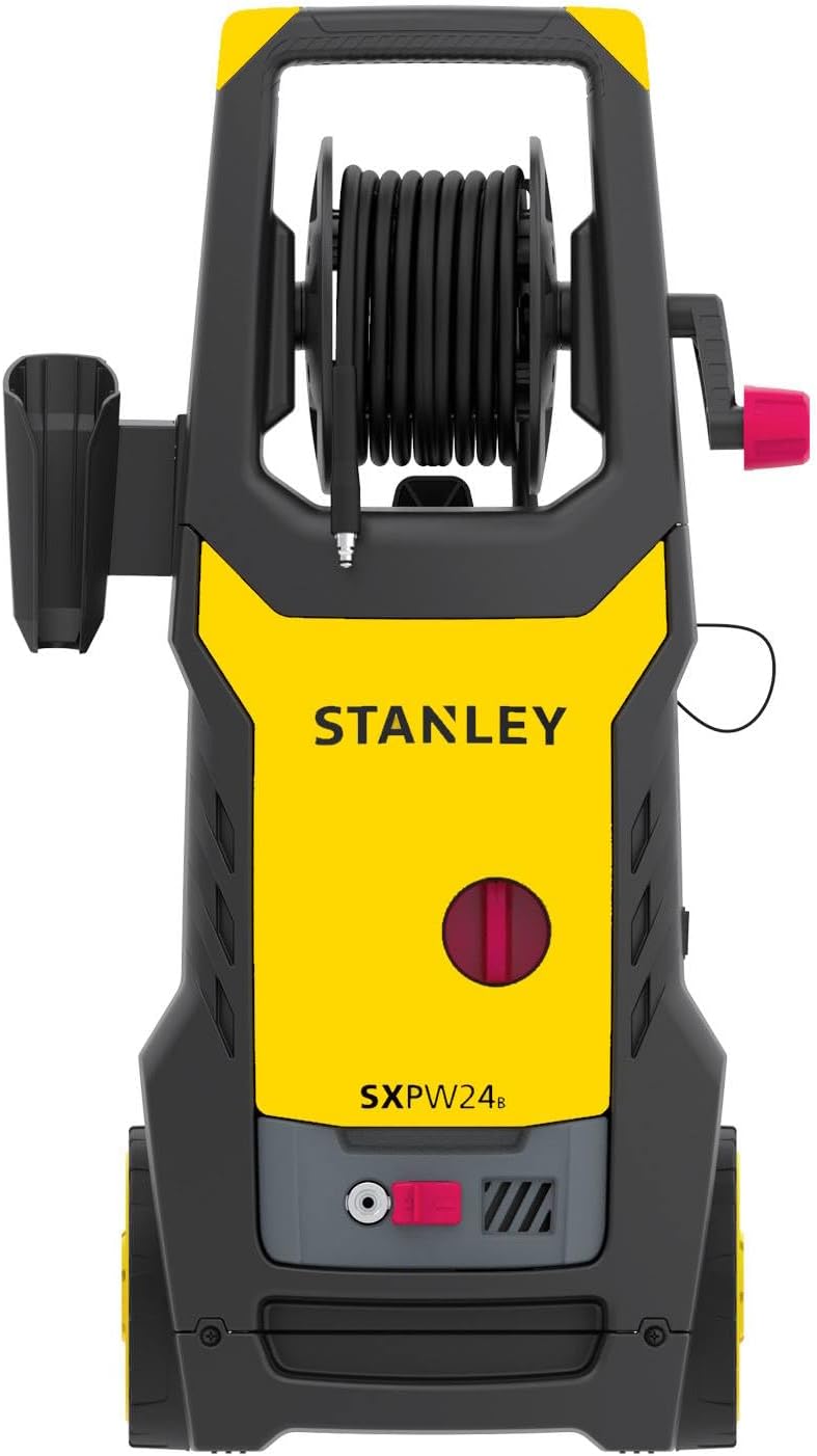 Nettoyeur haute pression Stanley SXPW24BX | Haute pression | Pour automobiles et surfaces extérieures | Avec nettoyeur de surface et brosse fixe | Pression maximale 170 bars | Débit maximal 500 l/h | Consommation