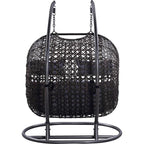 2023 Patio Wicker Swing Chair With Stand Rain Cover Included