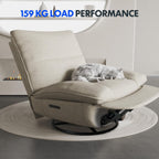 Fauteuil inclinable FLEXISPOT XC6, canapé pivotant à bascule, fauteuil TV avec dossier réglable, fauteuil inclinable pour chambre, salon et home cinéma (beige)