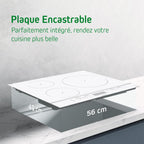 Sauter - SPI9544W - Table de cuisson à induction - Station de cuisson intégrée - Blanc