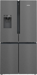 SIEMENS KF96NVPEA iQ300 Multi-Door-Kühlschrank, 183 x 91 cm, 405 L Kühlen & 200 L Gefrieren, hyperFresh längere Frische, noFrost nie wieder abtauen, superCooling schnellere Kühlung