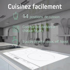 Sauter - SPI9544W - Table de cuisson à induction - Station de cuisson intégrée - Blanc