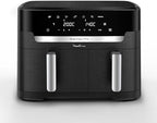 Moulinex air fryer deux compartiments, très grande capacité 11L, 10 personnes, 7 Programmes automatiques, friteuse sans huile, Ecran tactile digital, Dual inox, EZ942BF0, Gris foncé : Cuisine et Maison