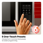 Micro-ondes de comptoir en acier inoxydable Chefman Essentials 2025