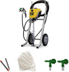 Pistolet de peinture airless WAGNER Control Pro 250 M pour peintures murales, apprêts, vernis et lasures, 15 m² - 2 min, réglage de la pression, 110 bar, tuyau de 9 m