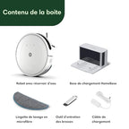 iRobot Roomba Combo Essential (Y0112)   Robot Aspirateur et Laveur Connecté   Efficace et Puissant   Système de Nettoyage en 4 étapes  3 Niveaux d'aspiration   Programmable Via Application ou Voix : Cuisine et Maison
