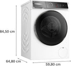Bosch WGB244A2FR, Série 8, Lave-linge Pose-libre, 9 kg, 1400 trs/min, Blanc