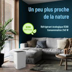 Noaton Déshumidificateur Portable Silencieux, 24L/jour, Minuterie 24h, Réservoir 5,5L, Drainage Continu, avec Dégivrage Automatique, Efficace pour Pièces jusqu'à 45 m², Afficher, Anti Moisissure
