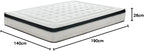 KUO Dream - Matelas à mémoire de forme bio | Matelas viscoélastique INNOGEL | Hauteur 26 cm | 135 x 190 cm [Exclusivité Amazon]