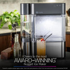 Machine à glaçons GE Profile Opal 2.0 (2025) – Format pépites, trémie de 2,8 litres (0,75 gallon). Acier inoxydable.