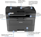 Brother DCP-L2660DW | Imprimante Multifonction | Laser | A4 | Abonnement d'impression ECOPRO 2 Mois OFFERTS | WiFi Direct