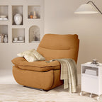 Fauteuil inclinable FLEXISPOT XC6, canapé pivotant à bascule, fauteuil TV avec dossier réglable, fauteuil inclinable pour chambre, salon et home cinéma (beige)