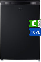 Réfrigérateur CHIQ 107 litres, hauteur : 845 mm, profondeur : 556 mm, noir