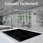 Sauter - SPI4360B - Table de cuisson à induction - Station de cuisson intégrée - Noir