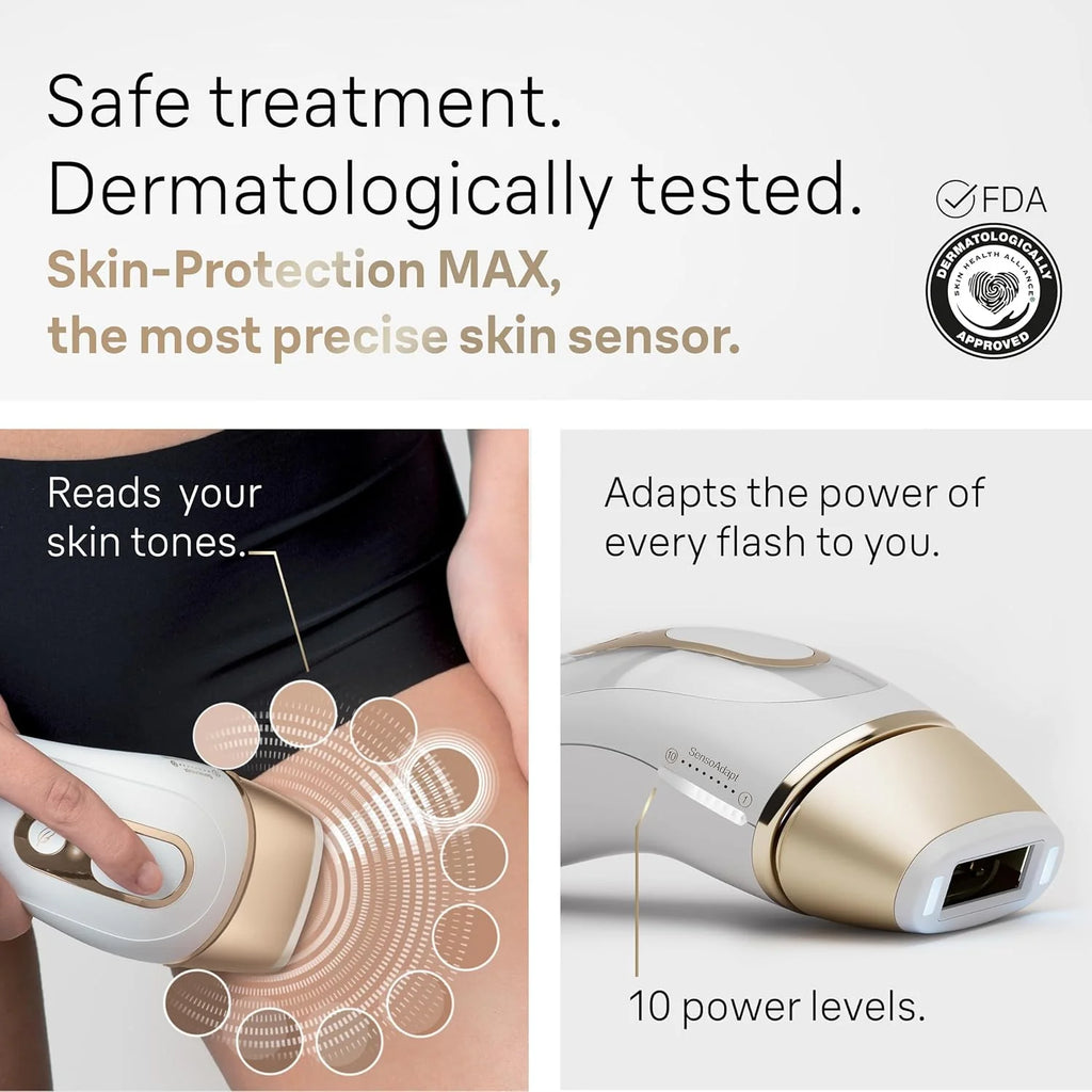 Épilateur laser IPL Braun Silk Expert Pro 5 PL5137 avec rasoir Venus Swirl – Réduction durable des poils du corps et du visage – Filaire. PL5137