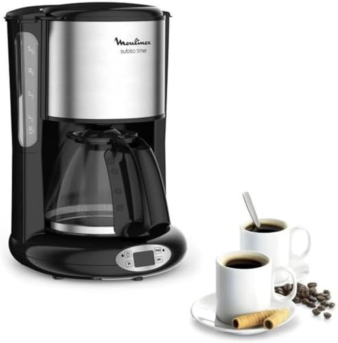 Tefal   cm461811   Cafetière programmable 15 tasses 1000w noir/inox maison : Cuisine et Maison
