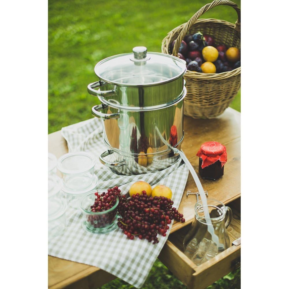 Baumalu 342711 Extracteur de Jus 28 cm en Acier Inoxydable, Argenté : Cuisine et Maison