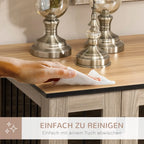 PawHut Hundekäfig Beistelltisch 2-in-1 mit Trennwand verriegelbar