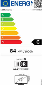 LG TV LED 2024 | 55UT73 | 55 Pouces | UHD | Processeur α5 gen 7 AI 4K, Noir [Classe énergétique G]