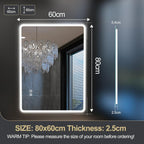 Miroir de salle de bain S'bagno avec éclairage 1200 x 700 mm, IP44, LED, Bluetooth, antibuée, 3 couleurs de lumière (3 000 K, 4 000 K, 6 500 K), intensité variable, mémoire, vertical ou horizontal. Miroirs de salle de bain avec LED.