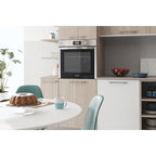 Four électrique encastré Indesit: couleur inox, autonettoyant   IFWS 5844 JH IX : Gros électroménager