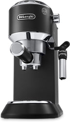 De'Longhi Dedica Style EC685.W, Machine à Café à Pompe en Acier Inoxydable Pour Café Moulu ou Dosettes, Machine à Espresso et Cappuccino, Réservoir de 1,3L, Système Anti-goutte, Blanc