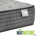 Matnature | Platinum | Matelas Grand Confort Pro Repos Multiple | Ressorts ensachés et mousse à mémoire de forme | Hauteur 30 cm | Respirant, antidérapant et anti-acariens (150 x 200 cm)